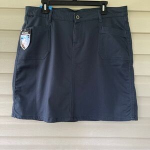 Kuhl Women's Kontour Metal Blue Skirt Size 16 NEW